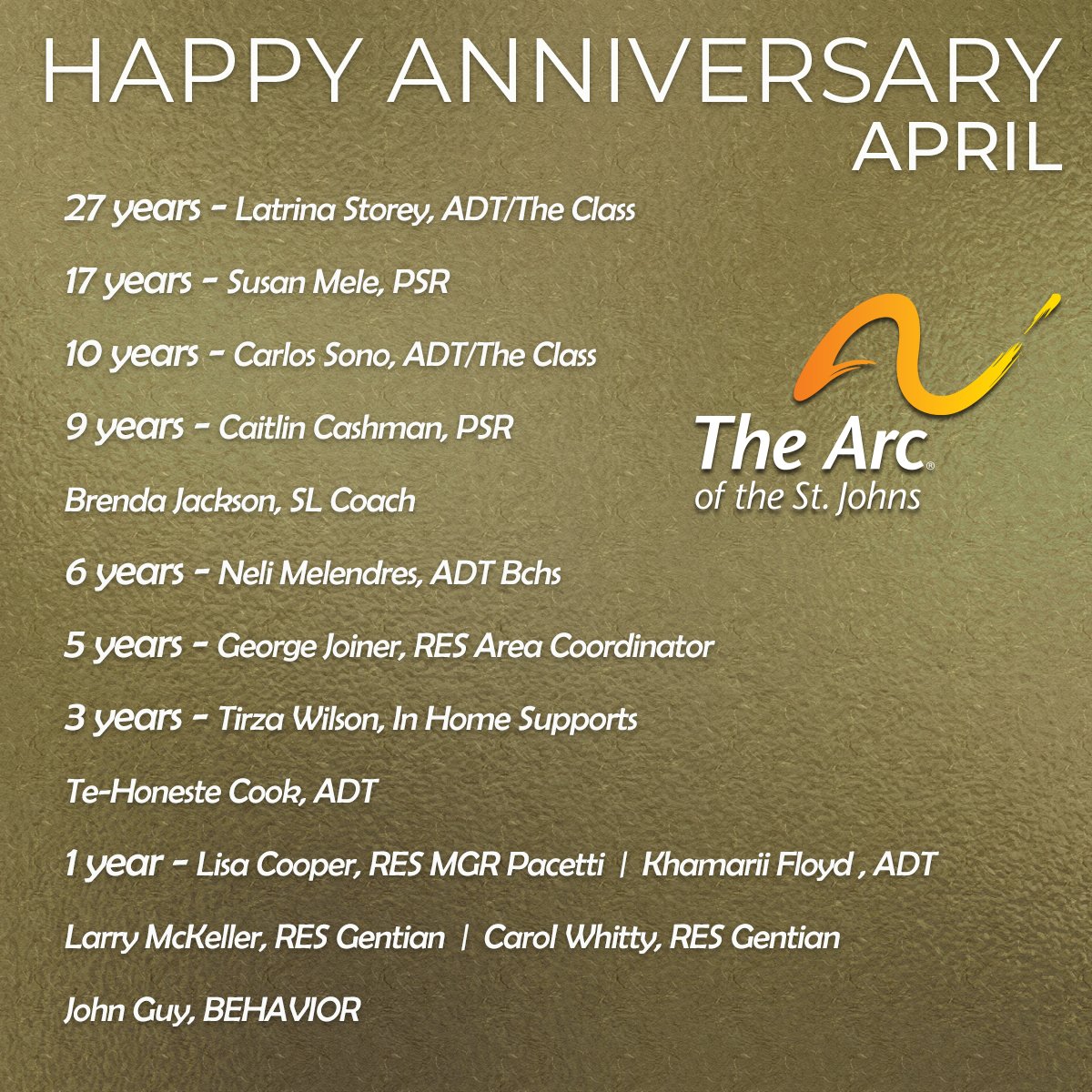 April Anniversary