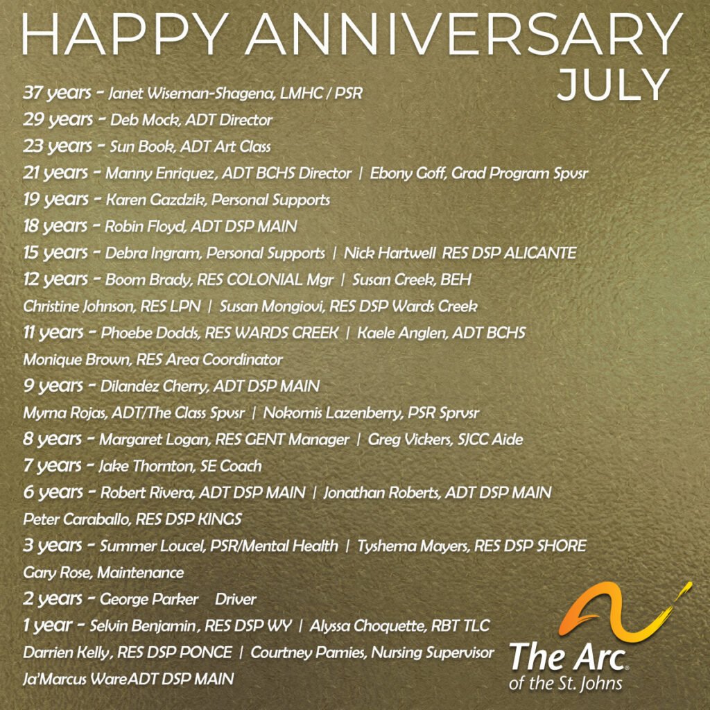 July Anniversaries